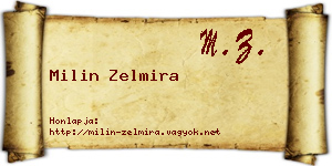 Milin Zelmira névjegykártya